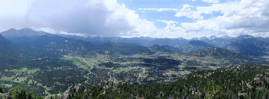Panoramic Photo of Estes Valley